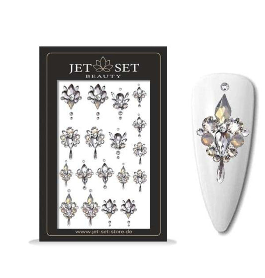 Sticker Jet Set Beauty ornement silver