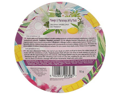 Masque-gelée à l'extrait de mangue pour visage
Marion Tropical Island Mango & Maracuya Jelly Mas