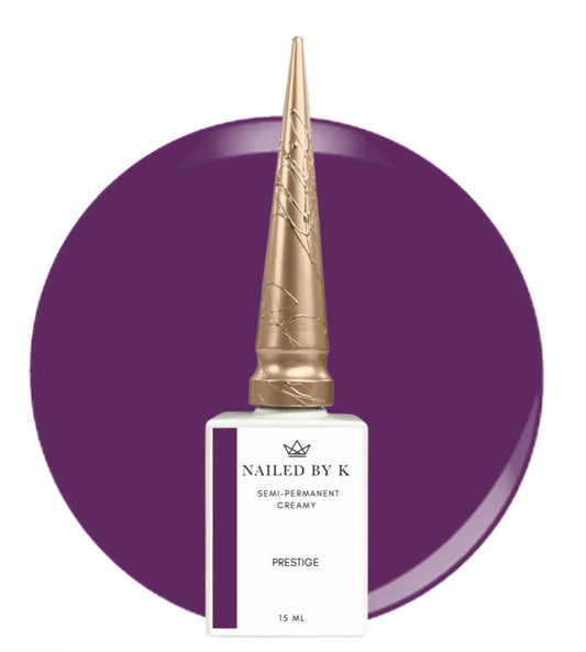 NAILED BY K GEL POLISH PRESTIGE (violet foncé ) -15ml