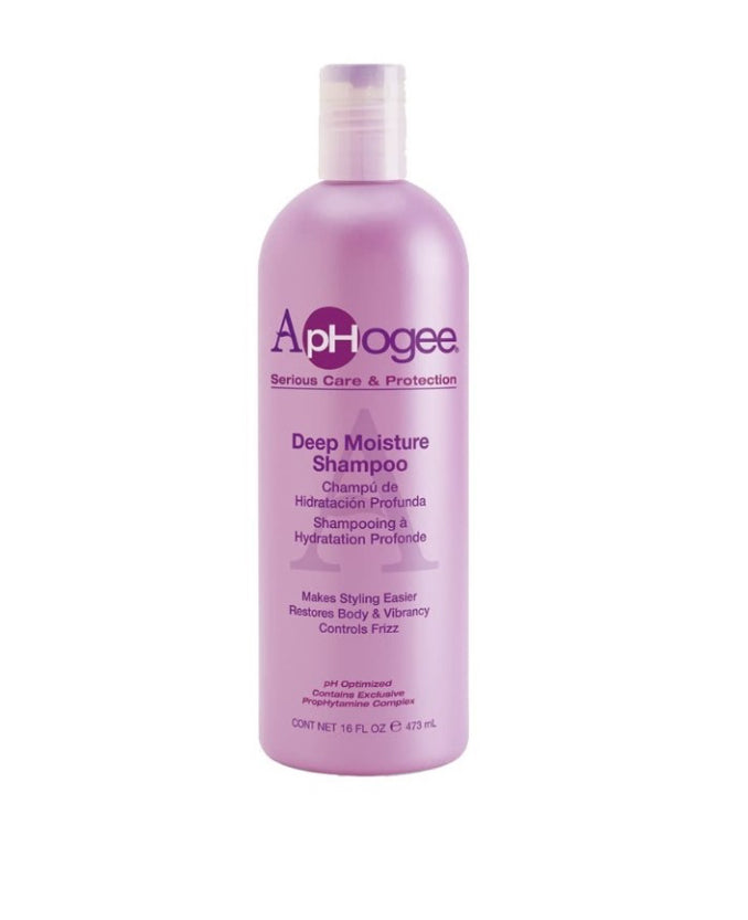Aphogee Deep Moisture Shampoo 473ml ApHogee Shampooing hydratation profonde