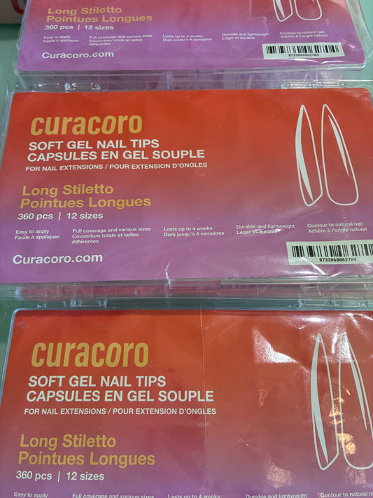 Curacoro capsules américaine 360pcs Long Stiletto
