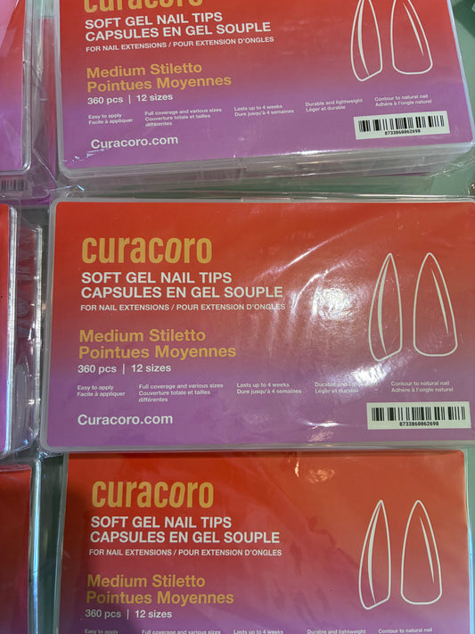 Curacoro capsules américaines 360 pcs Medium Stiletto
