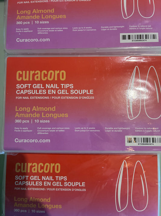 Curacoro capsules américaines 360 pcs Long Almond (amande)