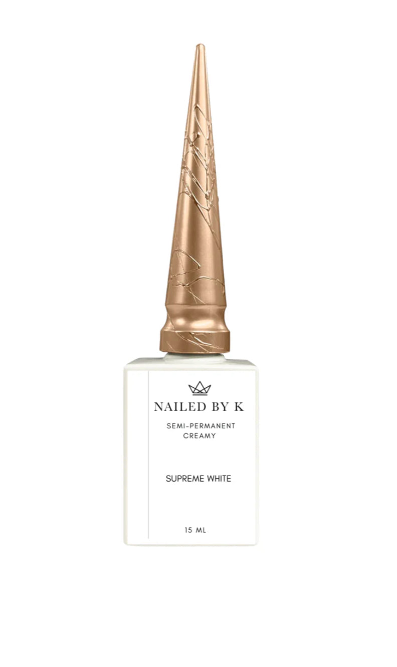 NAILED BY K GEL POLISH CREAMY SUPREME White ( supreme blanc) 15 ml